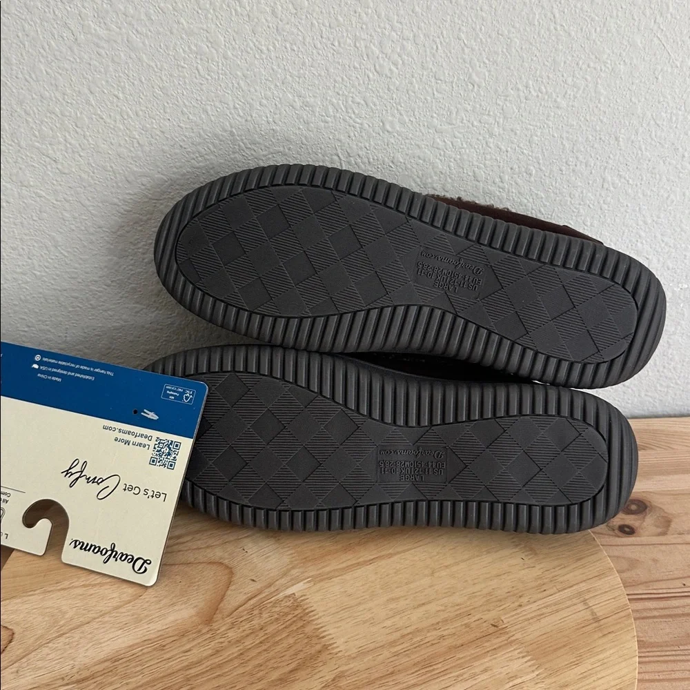 Dearfoams Mens Moccasin Slippers